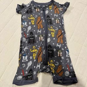Little Sleepies Star Wars Shorty Romper, Size 18-24 months
